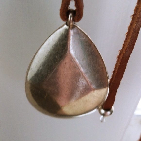 Lucky Brand Pendant on Leather Cord - Picture 3 of 5